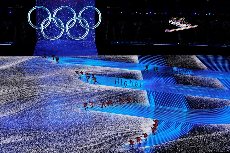 Η εντυπωσιακή τελετή έναρξης για τους Χειμερινούς Ολυμπιακούς του Πεκίνου / Φωτογραφία: AP