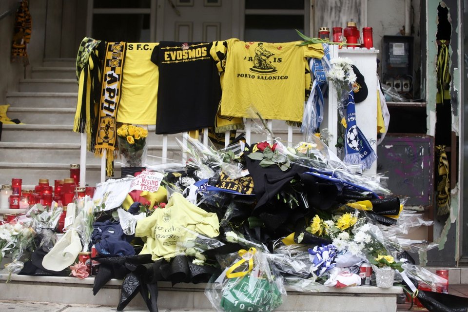 Το σημείο στο οποίο δολοφονήθηκε ο Αλκης Καμπάνος