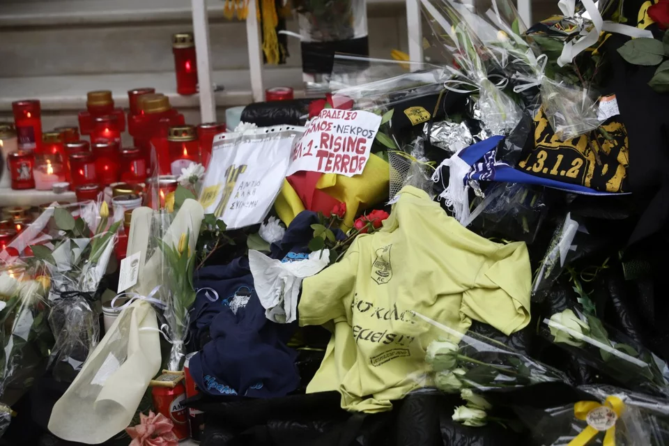 Το σημείο στο οποίο δολοφονήθηκε ο Αλκης Καμπάνος