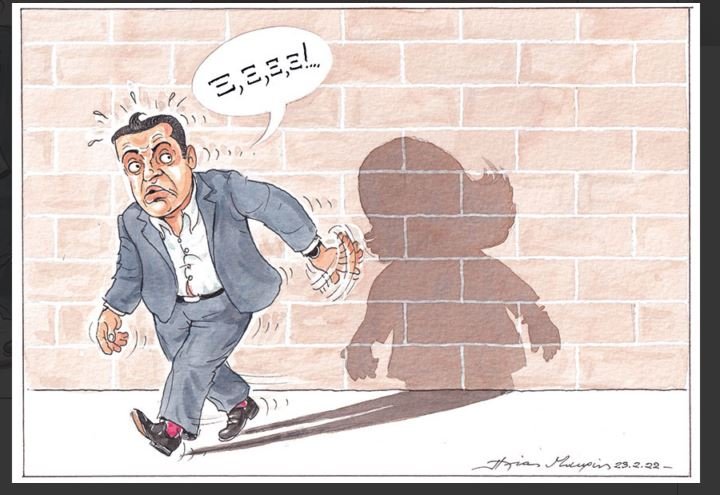 Σκίτσο του Ηλία Μακρή στην «Καθημερινή»