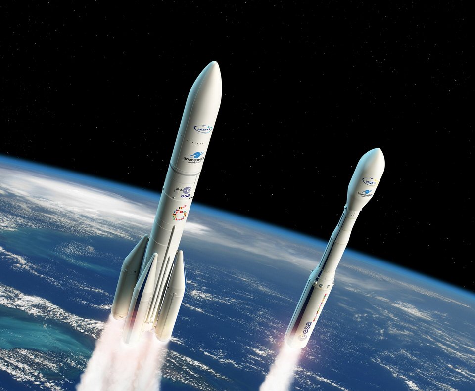 Πύραυλοι Ariane 6 και Vega-C Πηγή ESA