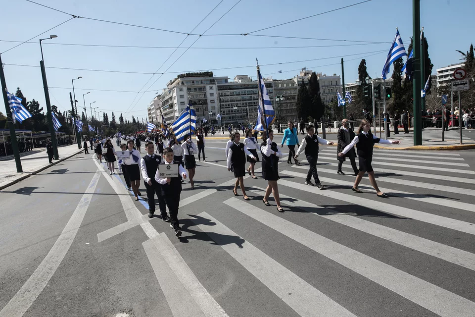 25η Μαρτίου, μαθητική παρέλαση στο κέντρο της Αθήνας