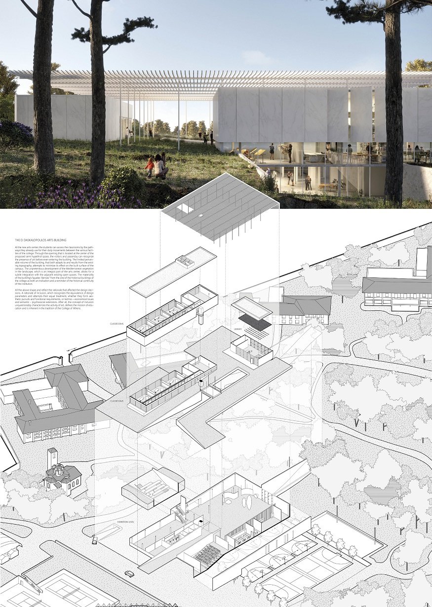 Τέταρτο βραβείο με χρηματικό έπαθλο €5.000 στα συμπράττοντα γραφεία μελετών:  Δ. Θωμόπουλου & Θ. Χατζηγιαννόπουλου.