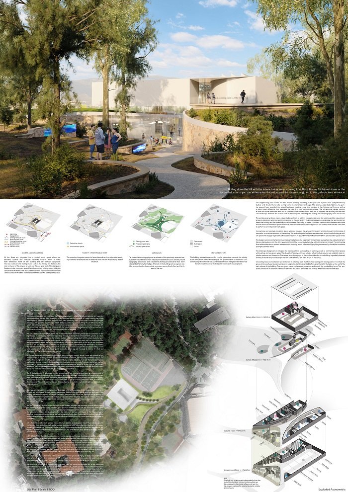 Δεύτερη εύφημος μνεία σε:  Πάνο Παρθένιο, Άννα Καραγιάννη, Χρήστο Κύρου και Γεωργία Ίνα Παρθενίου σε συνεργασία με τη Βαλίνα Γεροπάντα (αστικός σχεδιασμός), τον Γιάννη Πετρουλάκη (αστικός σχεδιασμός), τον Κάρολο Χανικιάν (αρχιτέκτονας τοπίου), τον Μανώλη Οικονόμου (αρχιτέκτονας τοπίου), τη Φλώρα-Μαρία Μπουγιατιώτη (sustainable design), τον Αλέξανδρο Παπανδρέου (εκπαιδευτικός σύμβουλος), τον Παναγιώτη Κ. Παρθένιο (πολιτικός μηχανικός), τη Ραΐσσα Ανδρεοπούλου (αρχιτέκτονας τοπίου), την Κωνσταντίνα Κερασοβίτη (αρχιτέκτονας, WELL AP), τον Γιάννη Δαχής (αρχιτέκτονας), την Κυριακή Φόρτη (αρχιτέκτονας), τη Δήμητρα Νύκταρη (φοιτήτρια αρχιτεκτονικής), την Γεωργία Λύτσικα (φοιτήτρια αρχιτεκτονικής) και τη Λαϊδα - Ιωάννα Μαργιωρή (φοιτήτρια αρχιτεκτονικής)