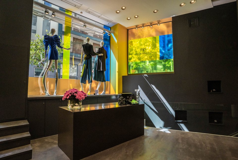 Άποψη από το νέο κατάστημα του Στέλιου Κουδουνάρη στην Αναγνωστοπούλου 04 στο Κολωνάκι. 