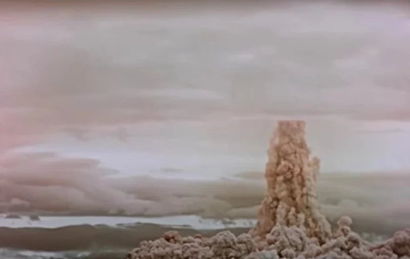 To τεράστιο μανιτάρι από την έκρηξη της Tsar Bomba απλώθηκε 42 μίλια στον αέρα, ενώ η έκρηξη ήταν ορατή από απόσταση 620 μιλίων
