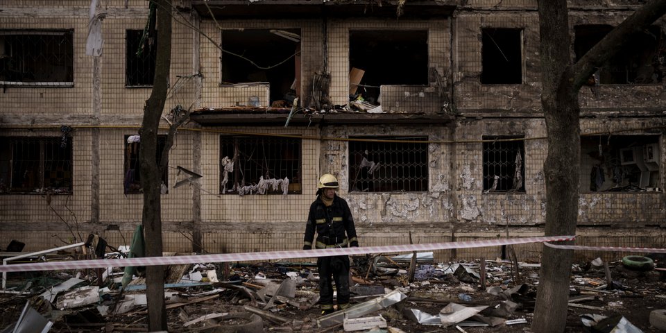 Το Κίεβο, βομβαρδισμένο