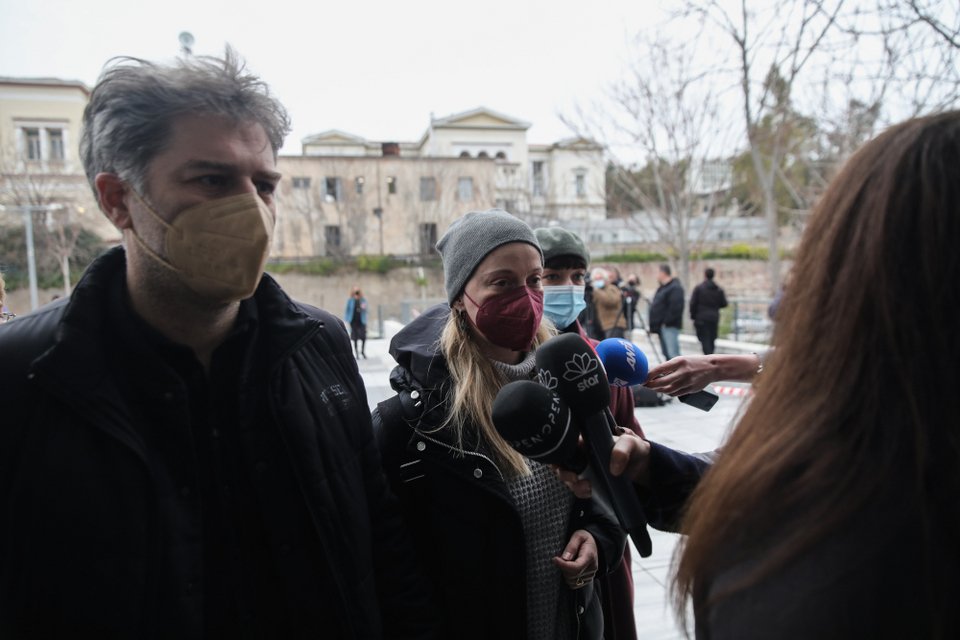 H Λένα Δροσάκη με τον Αλέξανδρο Μπουρδούμη