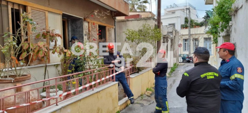 Φωτιά ξέσπασε σε σπίτι στο Ηράκλειο / creta24.gr