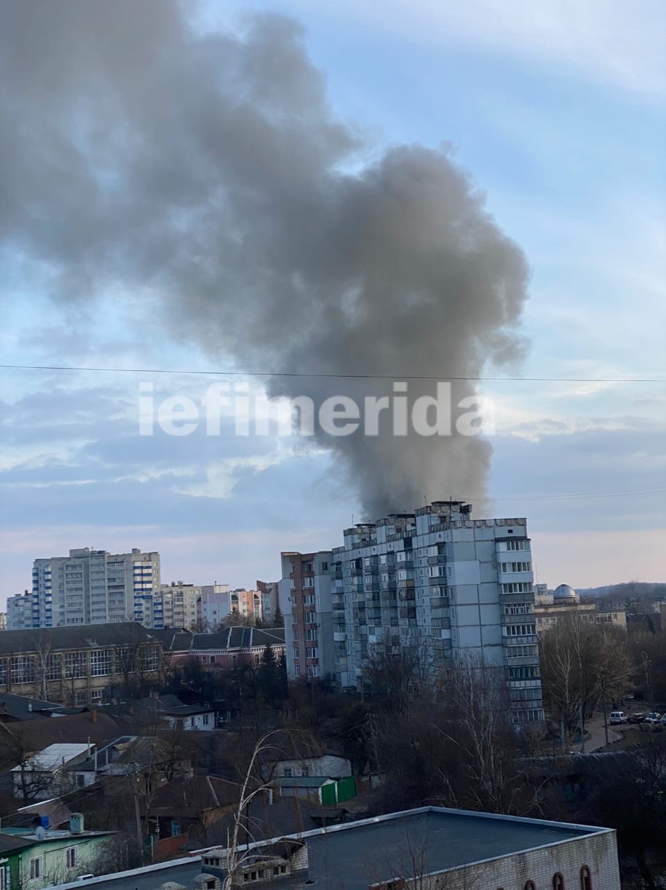 Oι βομβαρδισμοί στο Κιέβο από το σπίτι του Γιάννη Στασινόπουλου
