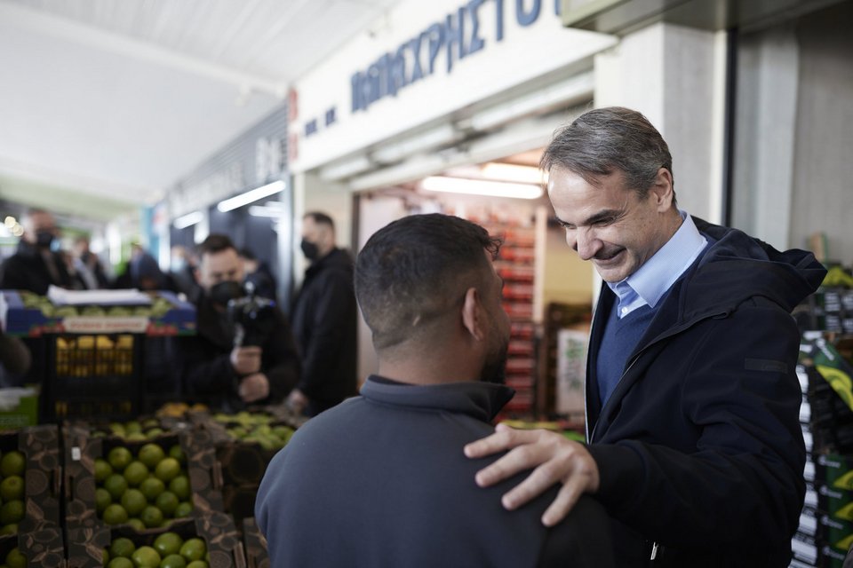 Κυριάκος Μητσοτάκης, λαχαναγορά Ρέντη