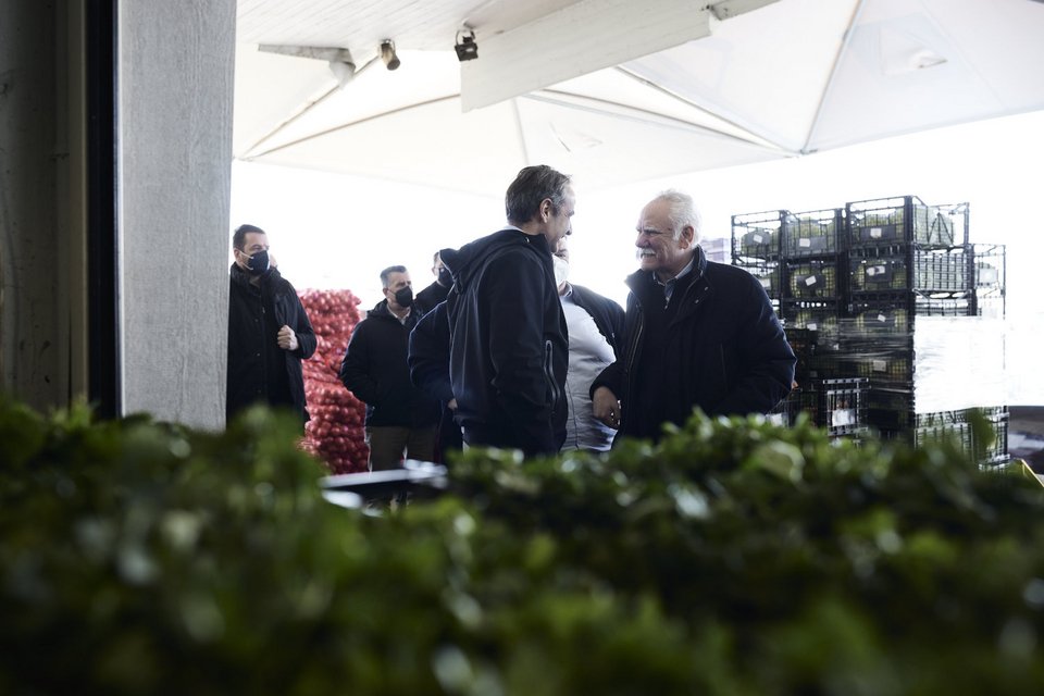 Κυριάκος Μητσοτάκης, λαχαναγορά Ρέντη