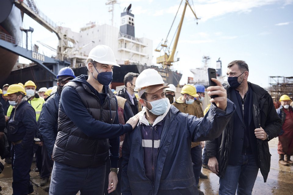 Κυριάκος Μητσοτάκης, Ναυπηγεία Σύρου