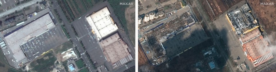 Satellite image ©2022 Maxar Technologies via AP