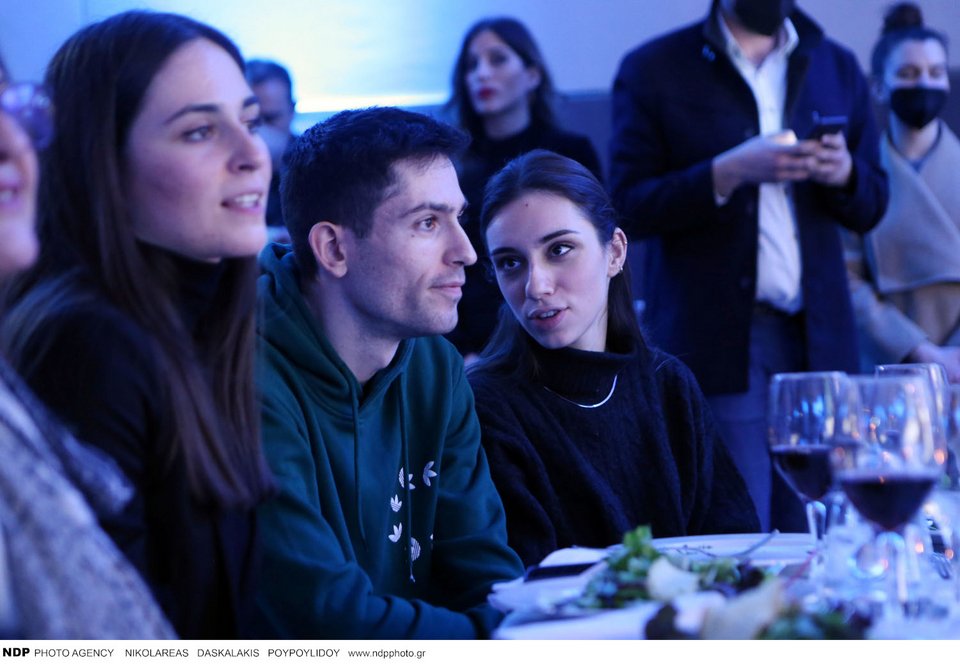 Από αριστερά Μίλτος Τεντόγλου και Πηνελόπη Γκιώνη