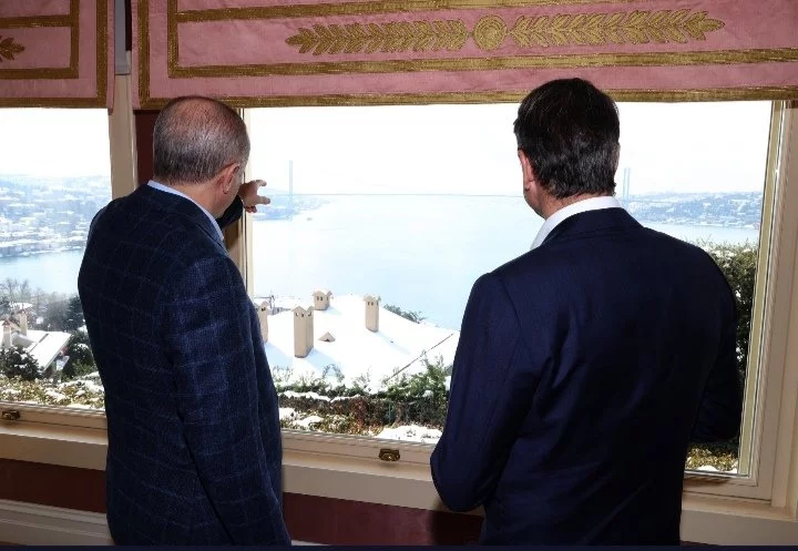 Ο Τούρκος πρόεδρος με τον Έλληνα πρωθυπουργό 