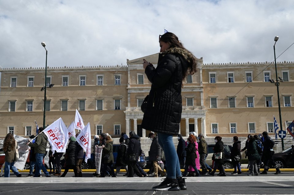 Πορεία διαμαρτυρίας της ΠΟΕΔΗΝ κατά της υποχρεωτικότητας / ΜΙΧΑΛΗΣ ΚΑΡΑΓΙΑΝΝΗΣ/EUROKINISSI