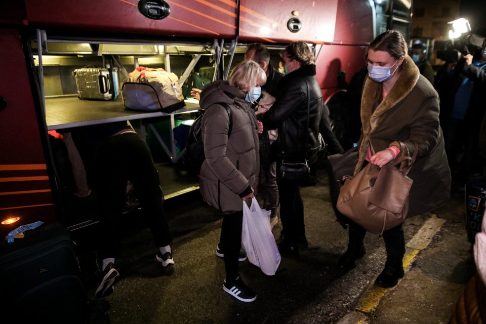 Ουκρανοί πρόσφυγες έφτασαν στην Αθήνα από την εμπόλεμη Ουκρανία / Γιάννης Παναγόπουλος / EUROKINISSI
