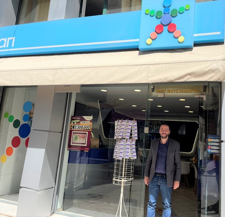 Δημήτρης Μουσταφέρης, ιδιοκτήτης καταστήματος ΟΠΑΠ στον Πύργο 