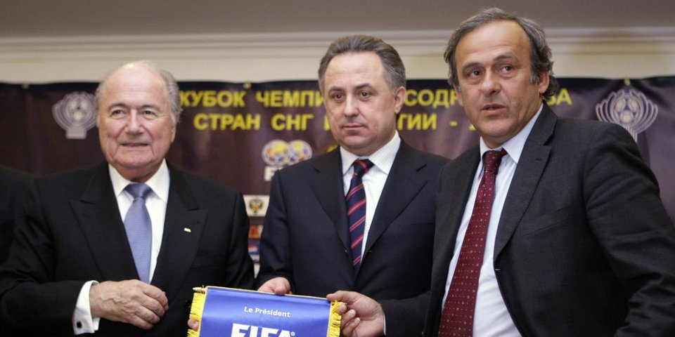 Μπλάτερ, Μούτκο και Πλατινί / Φωτογραφία: ΑΡ
