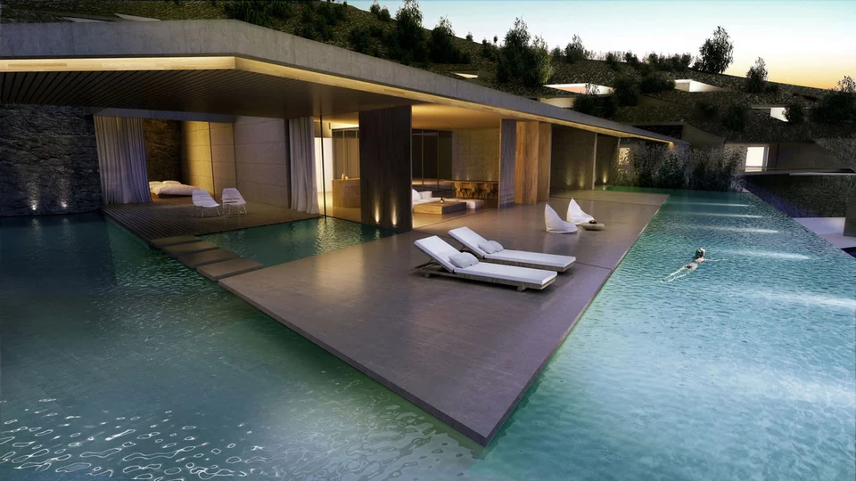 Infinity Resort Πόρτο Χέλι πισίνα 