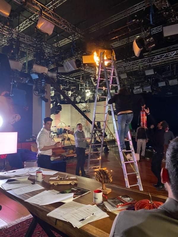 φωτιά στο πλατό της Ναταλίας Γερμανού