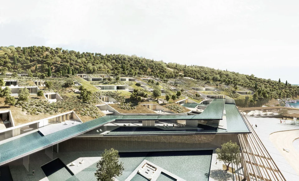Infinity Resort Πόρτο Χέλι υπόσκαφες κατοικίες