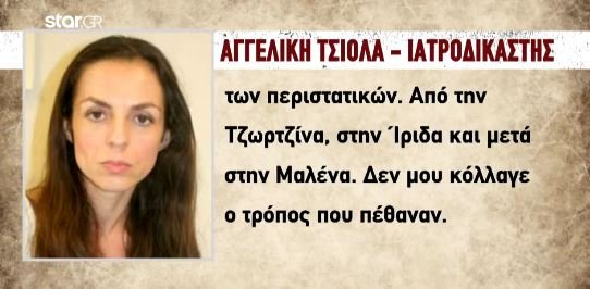 ιατροδικαστής Αγγελική Τσιόλα