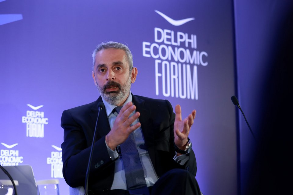 Ο Άγγελος Μόσχοβας, δημοσιογράφος του iefimerida.gr / Φωτογραφία: Delphi Economic Forum