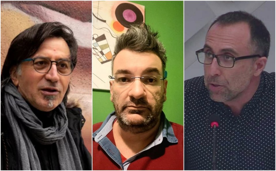 Από αριστερά: Ηλίας Γκότσης, Πρόδρομος Ταράσης, Βαγγέλης Κοσμάτος