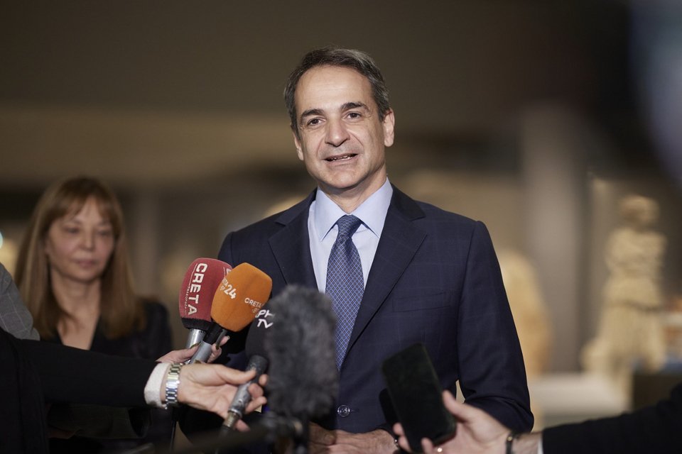 Κυριάκος Μητσοτάκης στο νέο αρχαιολογικό μουσείο Χανίων