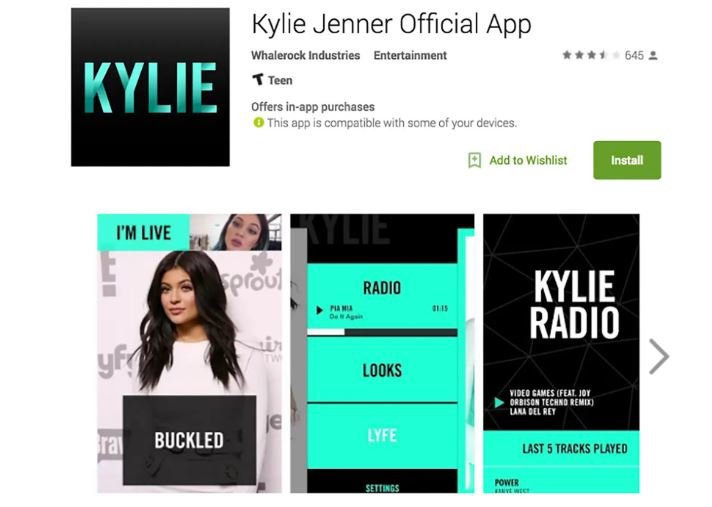 Η εφαρμογή Kylie, που δημιουργήθηκε από την Whalerock