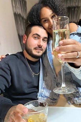 Ο Lagi με την αρραβωνιαστικιά του Annika  