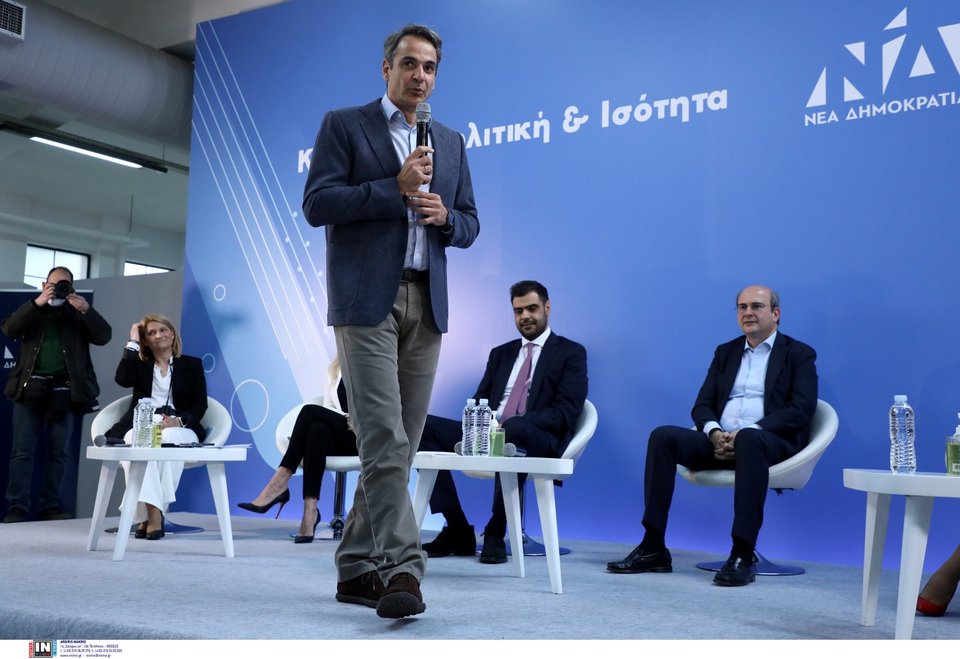 Ο Κυριάκος Μητσοτάκης στο προσυνέδριο της ΝΔ στη Νίκαια / Φωτογραφία: Intimenews/ΣΤΕΦΑΝΟΥ ΣΤΕΛΙΟΣ