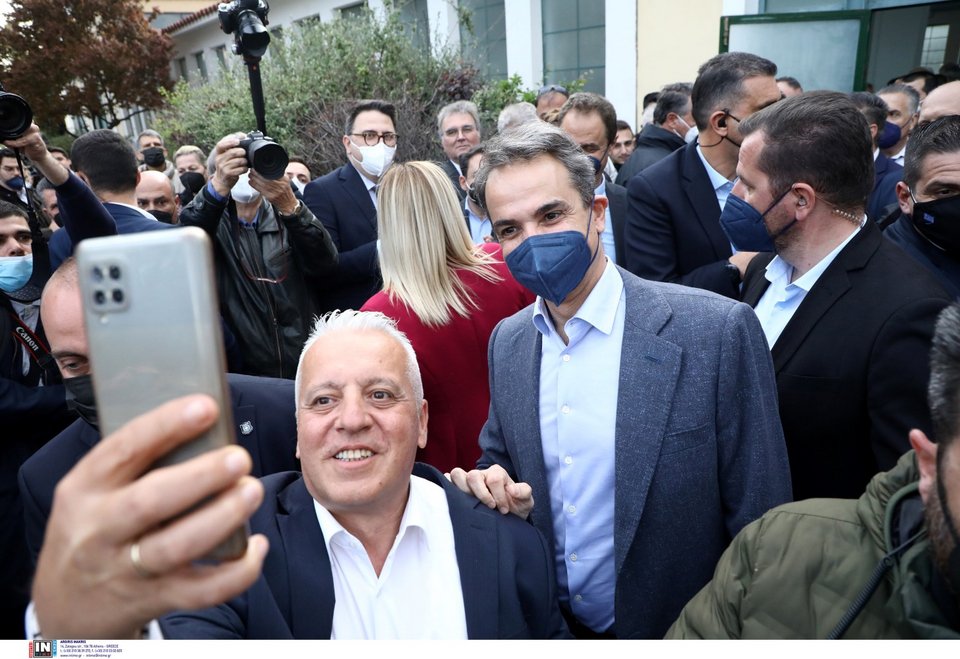 Ο Κυριάκος Μητσοτάκης στο προσυνέδριο της ΝΔ στη Νίκαια / Φωτογραφία: Intimenews/ΣΤΕΦΑΝΟΥ ΣΤΕΛΙΟΣ