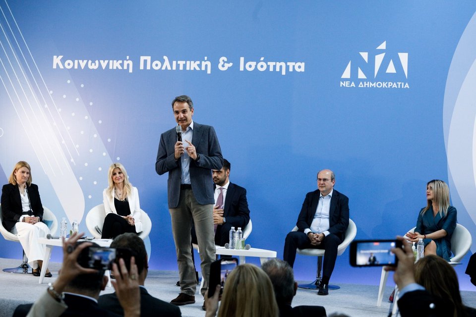 Ο Κυριάκος Μητσοτάκης στο προσυνέδριο της ΝΔ στη Νίκαια / Φωτογραφία: Intimenews/ΣΤΕΦΑΝΟΥ ΣΤΕΛΙΟΣ