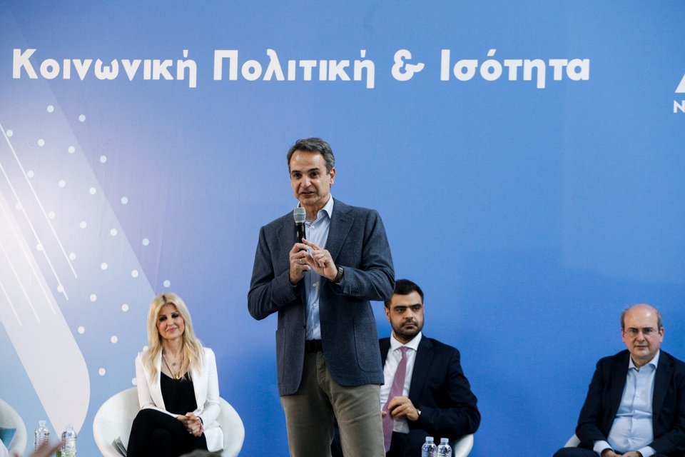 Ο Κυριάκος Μητσοτάκης στο προσυνέδριο της ΝΔ στη Νίκαια / Φωτογραφία: Intimenews/ΣΤΕΦΑΝΟΥ ΣΤΕΛΙΟΣ