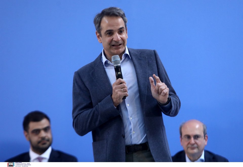 Ο Κυριάκος Μητσοτάκης στο προσυνέδριο της ΝΔ στη Νίκαια / Φωτογραφία: Intimenews/ΣΤΕΦΑΝΟΥ ΣΤΕΛΙΟΣ