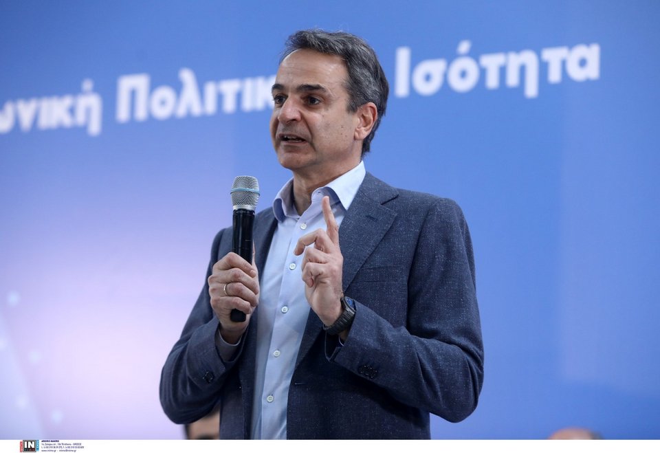 Ο Κυριάκος Μητσοτάκης στο προσυνέδριο της ΝΔ στη Νίκαια / Φωτογραφία: Intimenews/ΣΤΕΦΑΝΟΥ ΣΤΕΛΙΟΣ