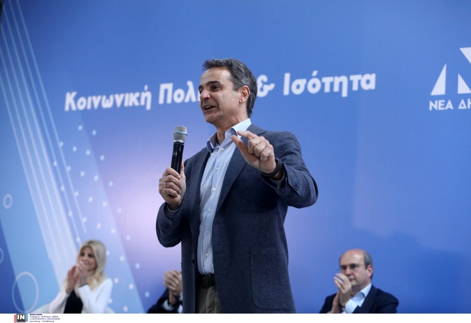 Ο Κυριάκος Μητσοτάκης στο προσυνέδριο της ΝΔ στη Νίκαια / Φωτογραφία: Intimenews/ΣΤΕΦΑΝΟΥ ΣΤΕΛΙΟΣ