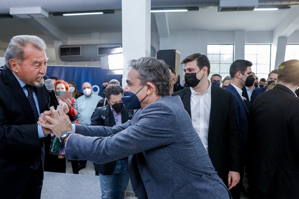 Ο Κυριάκος Μητσοτάκης στην Τρίτη Προσυνεδριακή Συζήτηση στη Νίκαια για το 14ο Συνέδριο της ΝΔ / Φωτογραφία: EUROKINISSI / ΓΙΩΡΓΟΣ ΚΟΝΤΑΡΙΝΗΣ