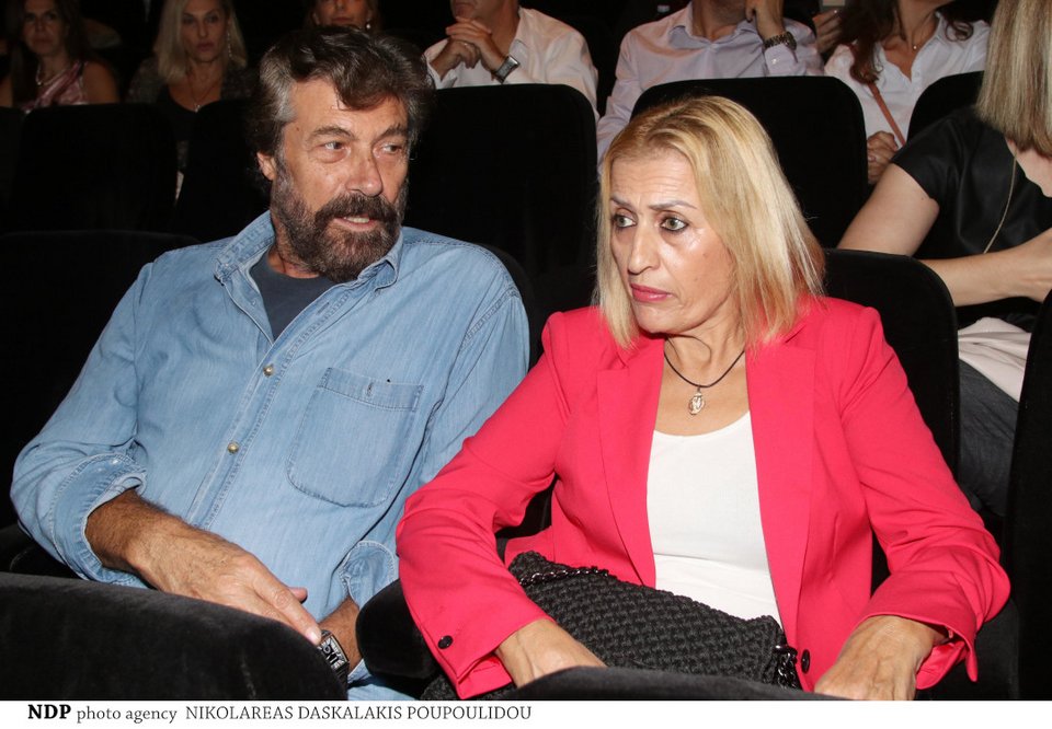 O Νίκος Βερλέκης με τη σύζυγό του