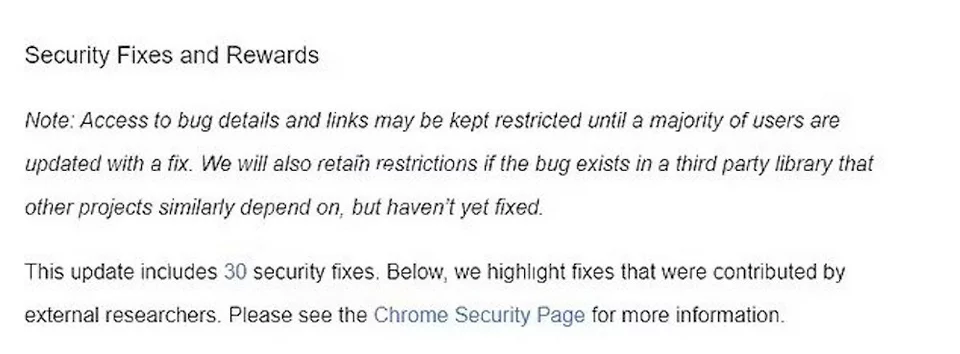 Η ειδοποίηση με την οποία η Google ενημέρωσε τους χρήστες του Chrome για τις κυβερνοεπιθέσεις