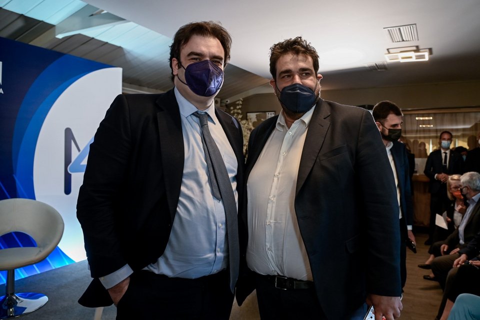 Η ηγεσία του υπουργείου Ψηφιακής Διακυβέρνησης Κυρ. Πιερρακάκης και Θ. Λιβάνιος / Φωτογραφία: Eurokinissi/ΚΑΡΑΓΙΑΝΝΗΣ ΜΙΧΑΛΗΣ