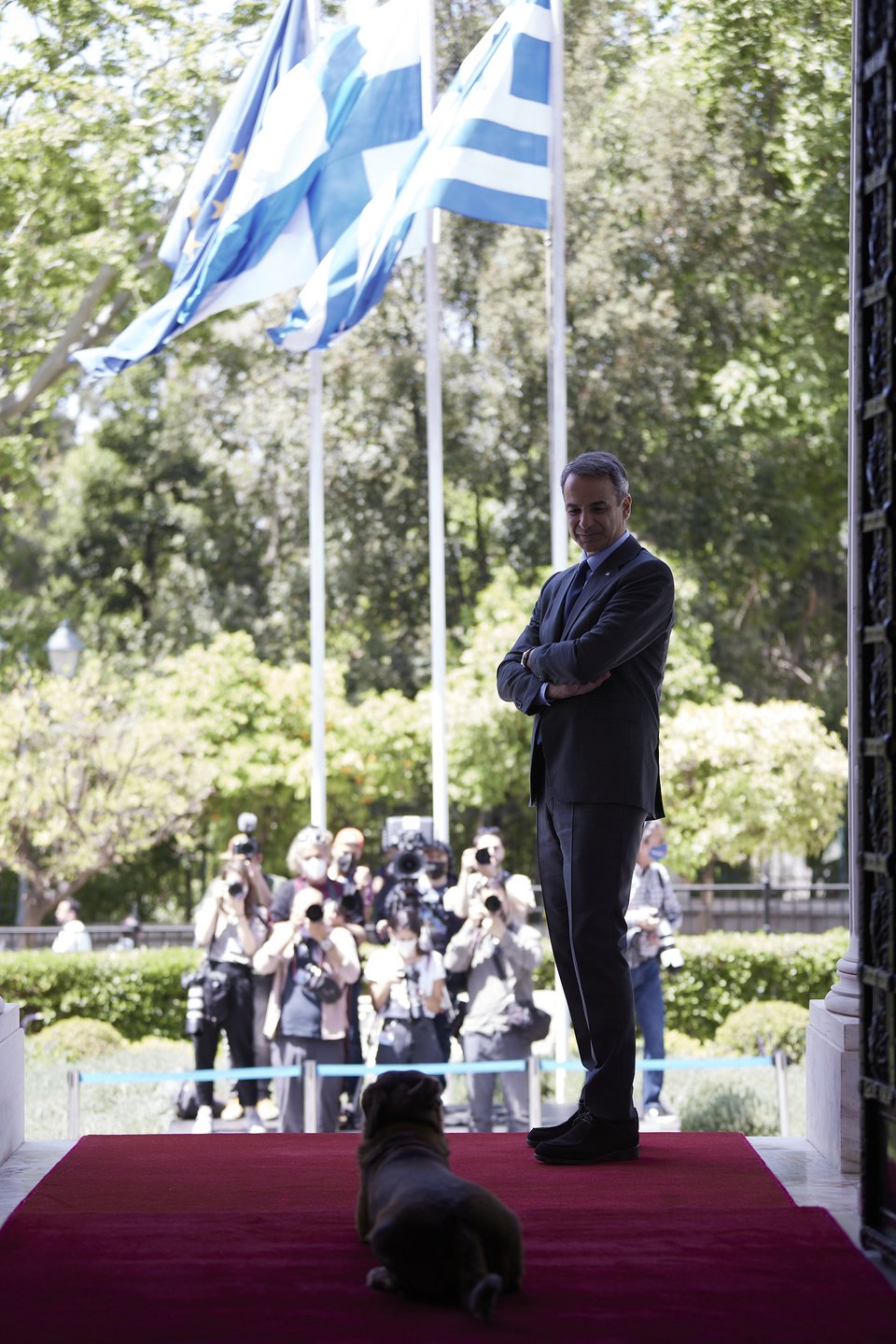 Εν αναμονή της άφιξης της Σάνα Μάριν στο Μέγαρο Μαξίμου