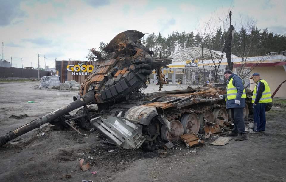 Κατεστραμμένο ρωσικό άρμα μάχης / AP