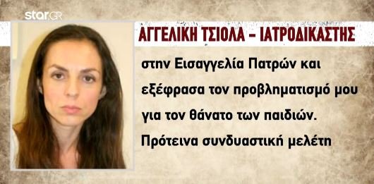 ιατροδικαστής Αγγελική Τσιόλα