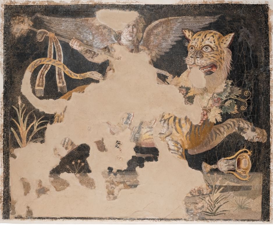 Το περίφημο ψηφιδωτό του Διονύσου στην Οικία Προσωπείων της Δήλου