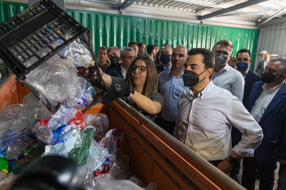 Ο Κώστας Σκρέκας στην Τήλο
