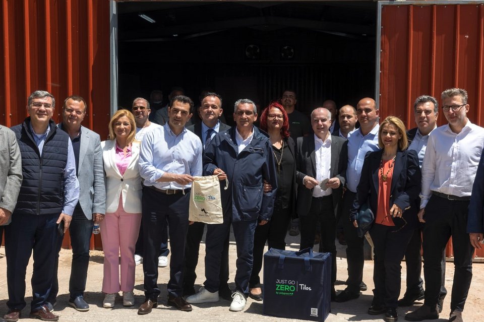 Ο Κώστας Σκρέκας στην Τήλο